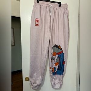 Stylish Pink Graphic Sweat Pants
